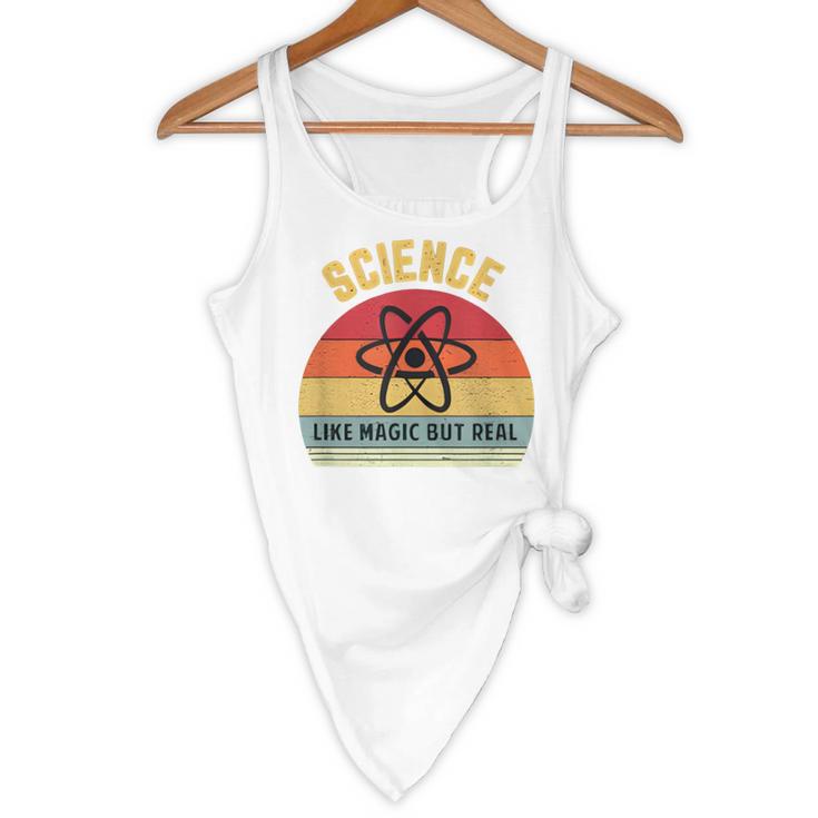 Science Like Magic But Real Science Teacher Graphics Geek Flowy Tank, novelty gifts, funny gifts