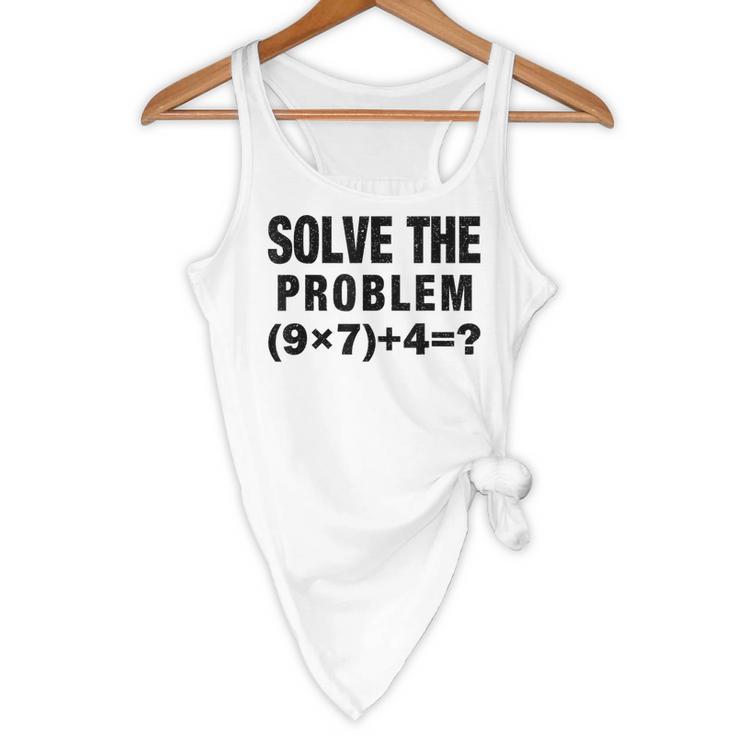 Solve The Problem 9×74 Math Teacher Flowy Tank, novelty gifts, funny gifts Solve The Problem 9×74 Math Teacher Flowy Tank, novelty gifts, funny gifts