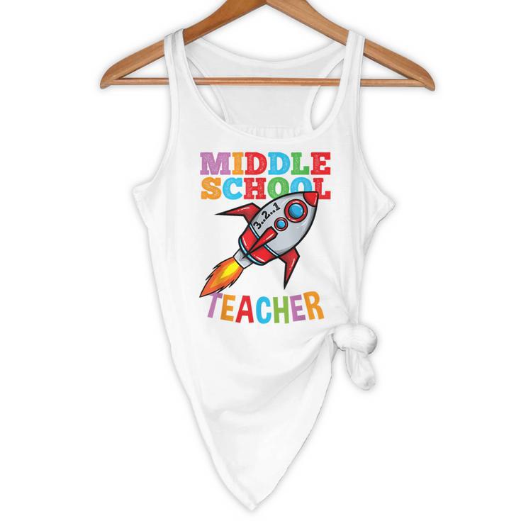 Space Middle School Teacher Back To School Men Women Kids Flowy Tank, novelty gifts, funny gifts Space Middle School Teacher Back To School Men Women Kids Flowy Tank, novelty gifts, funny gifts