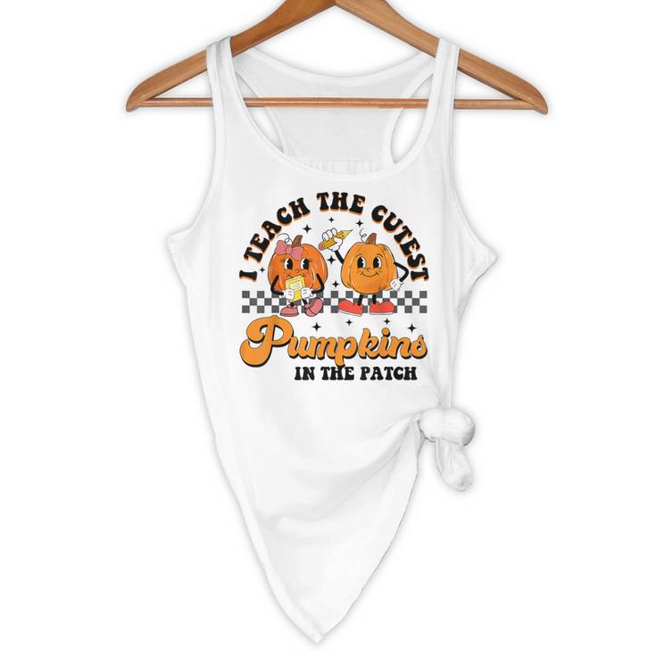 I Teach The Cutest Pumpkins In The Patch Halloween Teacher For Men Women Kids Flowy Tank, novelty gifts, funny gifts I Teach The Cutest Pumpkins In The Patch Halloween Teacher For Men Women Kids Flowy Tank, novelty gifts, funny gifts