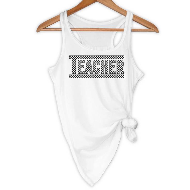Teacher Checkered Racing Teacher Appreciation Men Women Flowy Tank, novelty gifts, funny gifts Teacher Checkered Racing Teacher Appreciation Men Women Flowy Tank, novelty gifts, funny gifts