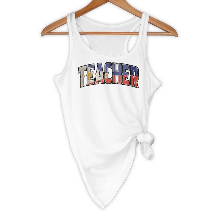 Teacher Filipino Vintage Heritage DNA Flag Flowy Tank, novelty gifts, funny gifts Teacher Filipino Vintage Heritage DNA Flag Flowy Tank, novelty gifts, funny gifts