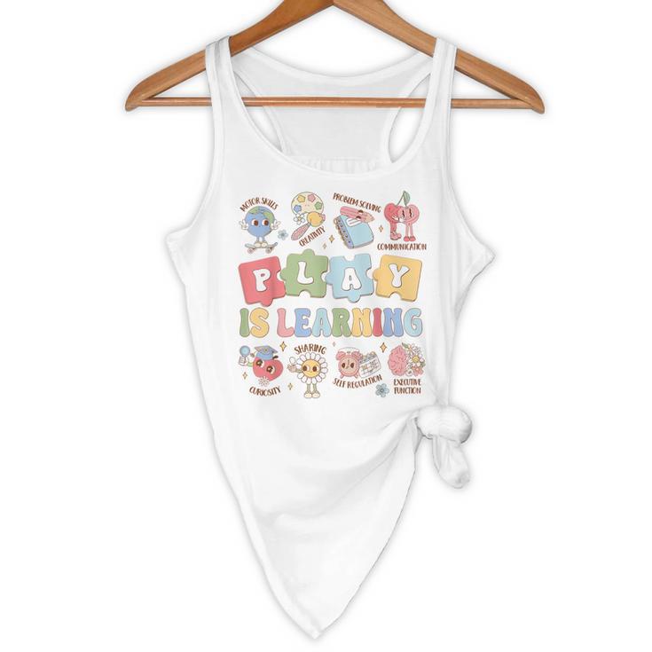 Teacher Groovy Play Is Learning Back To School Flowy Tank, novelty gifts, funny gifts Teacher Groovy Play Is Learning Back To School Flowy Tank, novelty gifts, funny gifts