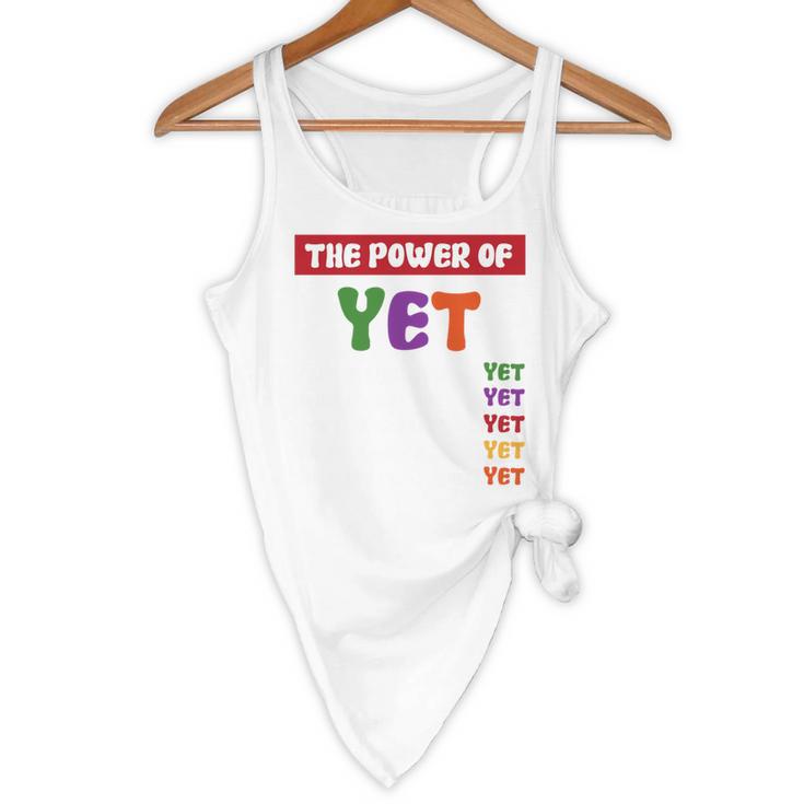 Teacher Growth Mindset Power Of Yet Flowy Tank, novelty gifts, funny gifts Teacher Growth Mindset Power Of Yet Flowy Tank, novelty gifts, funny gifts