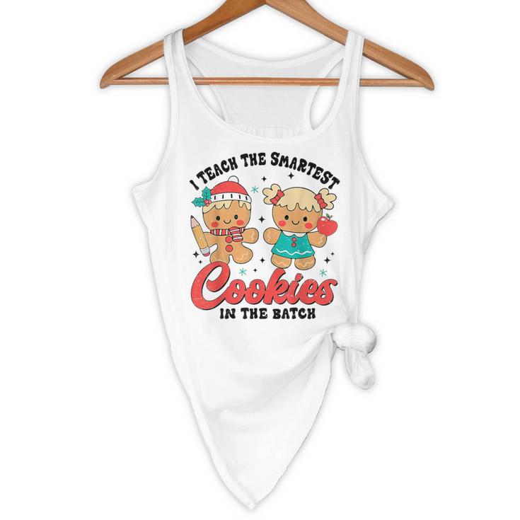 Teacher Of Smart Cookies Cute Gingerbread Teacher Christmas Flowy Tank, novelty gifts, funny gifts Teacher Of Smart Cookies Cute Gingerbread Teacher Christmas Flowy Tank, novelty gifts, funny gifts