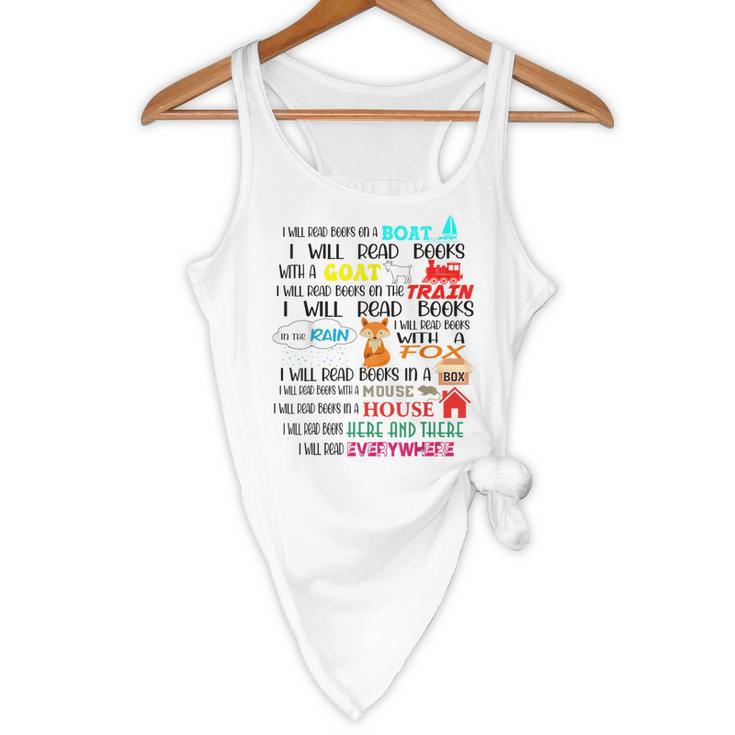 Teacher I Will Read Book On Boat Kids Women Bookworm Flowy Tank, novelty gifts, funny gifts Teacher I Will Read Book On Boat Kids Women Bookworm Flowy Tank, novelty gifts, funny gifts