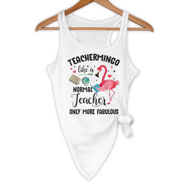 Teachermingo Like A Normal Teacher Only More Fabulous Flowy Tank, novelty gifts, funny gifts Teachermingo Like A Normal Teacher Only More Fabulous Flowy Tank, novelty gifts, funny gifts