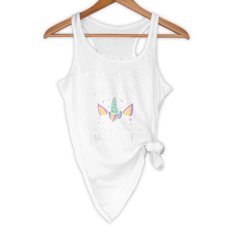 Teachers Are Like Unicorns They Make Magic Happen Flowy Tank, novelty gifts, funny gifts Teachers Are Like Unicorns They Make Magic Happen Flowy Tank, novelty gifts, funny gifts