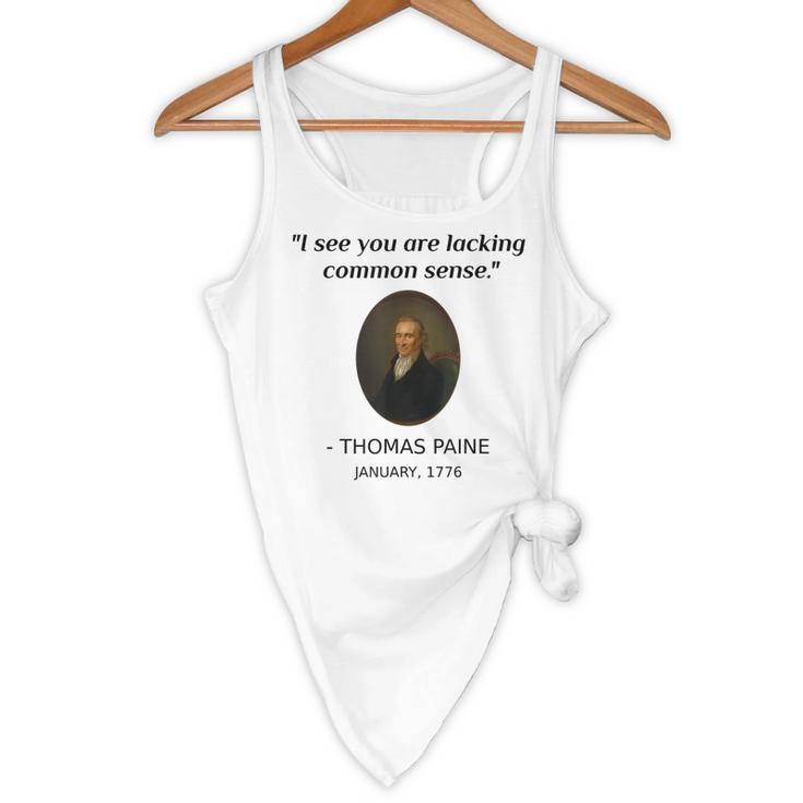 Thomas Paine Common Sense USA History Teacher Student Flowy Tank, novelty gifts, funny gifts Thomas Paine Common Sense USA History Teacher Student Flowy Tank, novelty gifts, funny gifts