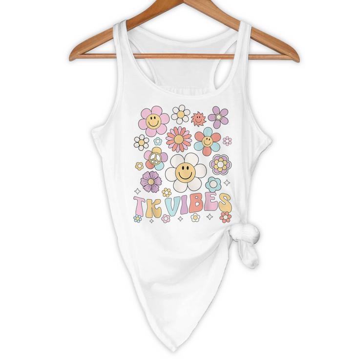 TK Vibes Back To School TK Girl Kid TK Team TK Teacher Women Flowy Tank, novelty gifts, funny gifts