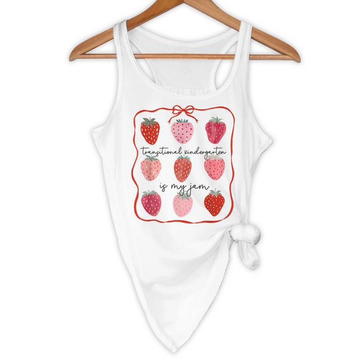 Transitional Kindergarten Is My Jam Strawberry TK Teacher Flowy Tank, novelty gifts, funny gifts Transitional Kindergarten Is My Jam Strawberry TK Teacher Flowy Tank, novelty gifts, funny gifts