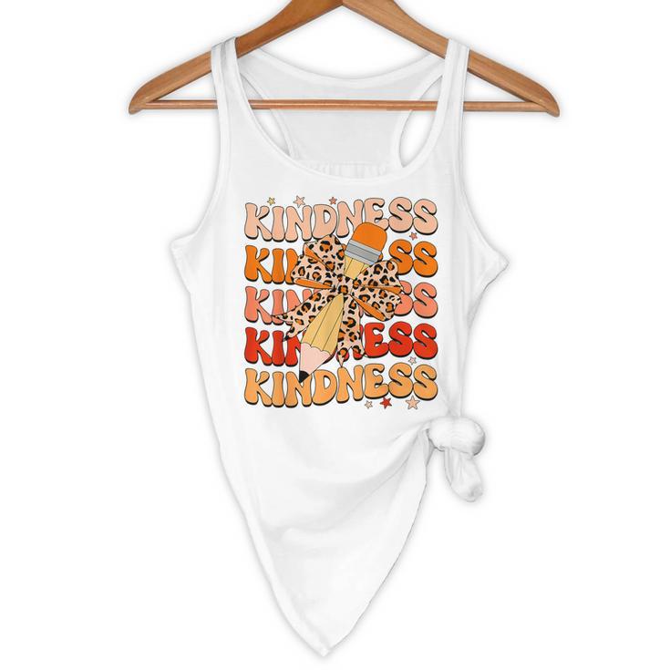 Unity Day Orange Kindness Teacher Bow Anti Bullying Be Kind Flowy Tank, novelty gifts, funny gifts Unity Day Orange Kindness Teacher Bow Anti Bullying Be Kind Flowy Tank, novelty gifts, funny gifts