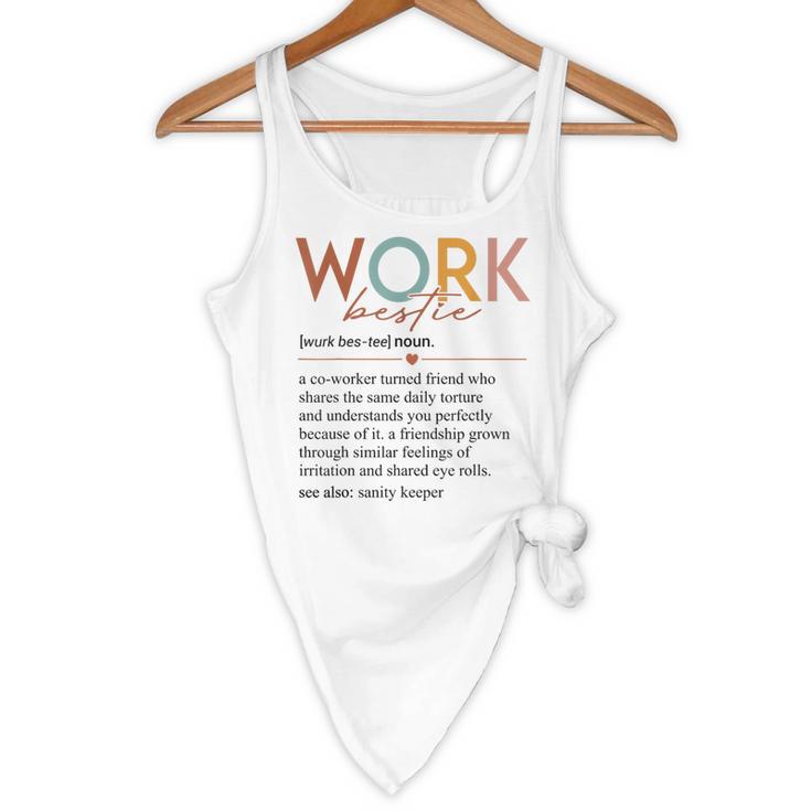 Vintage Work Bestie Definition Teachers Nurses Boss Women Flowy Tank, novelty gifts, funny gifts Vintage Work Bestie Definition Teachers Nurses Boss Women Flowy Tank, novelty gifts, funny gifts