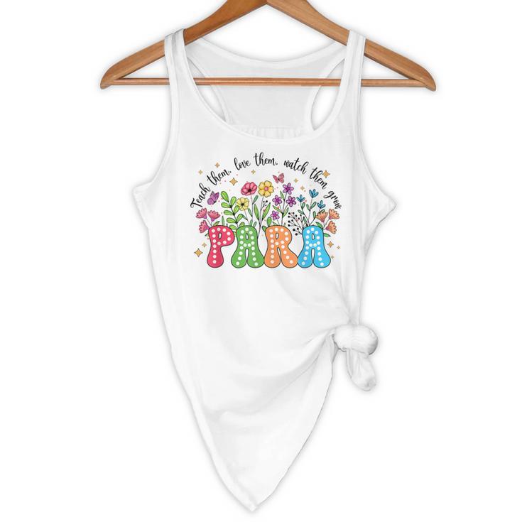 Wildflower Para Floral Paraprofessional Paraeducator Teacher Flowy Tank, novelty gifts, funny gifts Wildflower Para Floral Paraprofessional Paraeducator Teacher Flowy Tank, novelty gifts, funny gifts