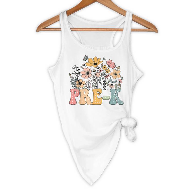 Wildflower Pre-K Preschool Team Floral Teacher Girls Flowy Tank, novelty gifts, funny gifts Wildflower Pre-K Preschool Team Floral Teacher Girls Flowy Tank, novelty gifts, funny gifts