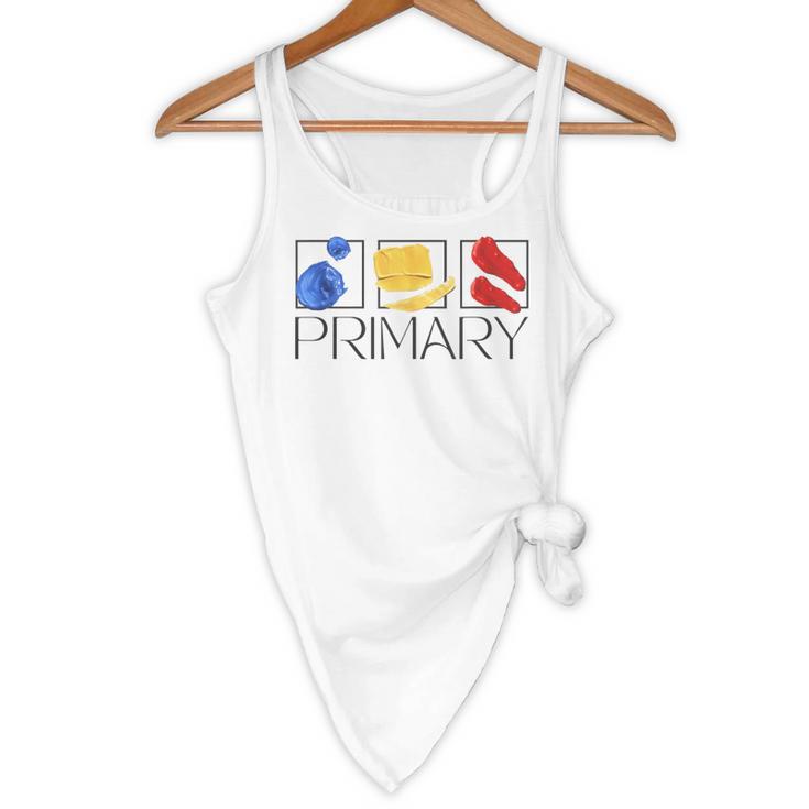 Women Art Teacher Back To School Artist Primary Color Theory Flowy Tank, novelty gifts, funny gifts Women Art Teacher Back To School Artist Primary Color Theory Flowy Tank, novelty gifts, funny gifts