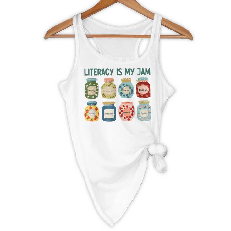 Women Literacy Is My Jam Literacy Teacher Reading Teacher Flowy Tank, novelty gifts, funny gifts Women Literacy Is My Jam Literacy Teacher Reading Teacher Flowy Tank, novelty gifts, funny gifts