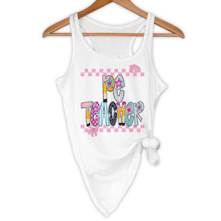 Women PE Teacher Back To School Physical Education Teacher Flowy Tank, novelty gifts, funny gifts