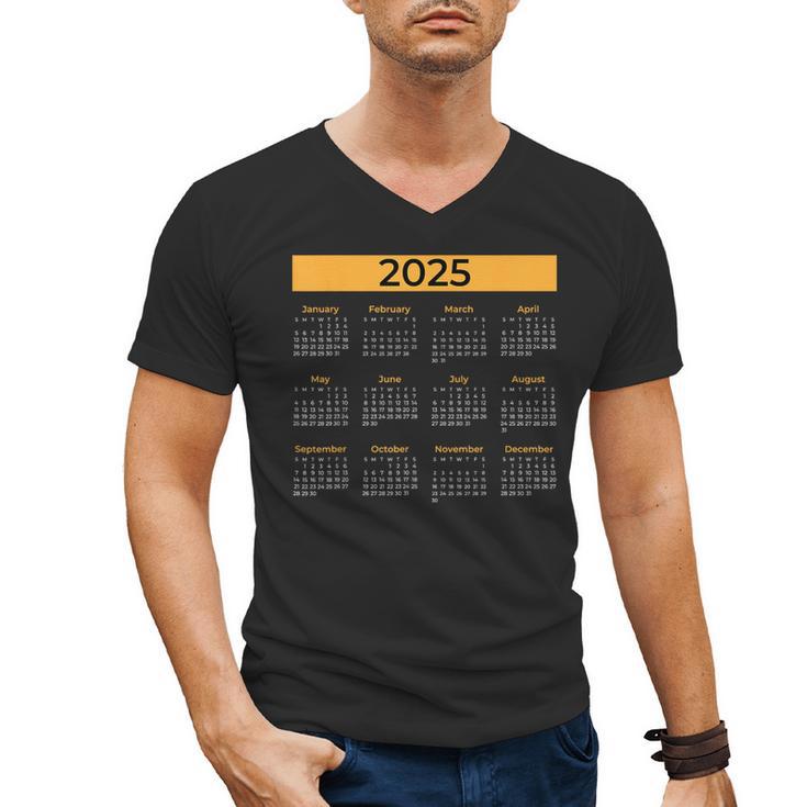 2025 Calendar For Planners Teachers Offices Months Men's V-Neck T-Shirt
