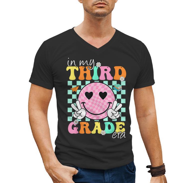 In My 3rd Grade Era Back To School Smile Face Teacher Kid Men's V-Neck T-Shirt, trending gift