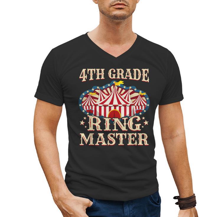 4th Grade Ringmaster Shirt 4th Grade Teacher Shirts Teacher Men Women Kids Men's V-Neck T-Shirt