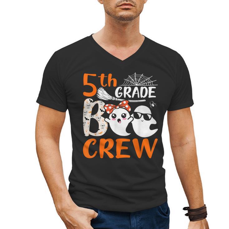 5th Grade Boo Crew Teachers Students Ghost Halloween Men's V-Neck T-Shirt, trending gift 5th Grade Boo Crew Teachers Students Ghost Halloween Men's V-Neck T-Shirt, trending gift