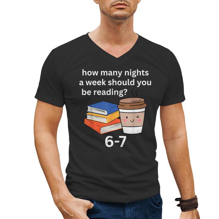 67 Meme English Teacher Reading Book Lover Humor Men's V-Neck T-Shirt