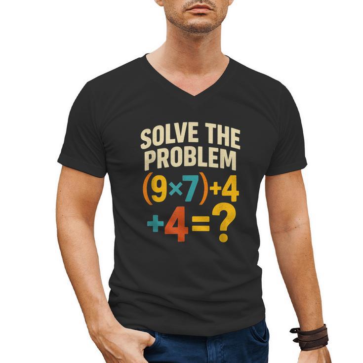 67 Meme Pemdas Elementary Math Teacher Brainrot Joke Men's V-Neck T-Shirt