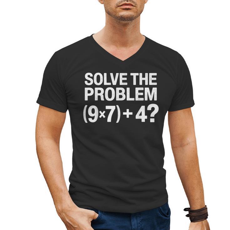 67 Meme PEMDAS Math Teacher Brainrot Elementary Joke Men's V-Neck T-Shirt