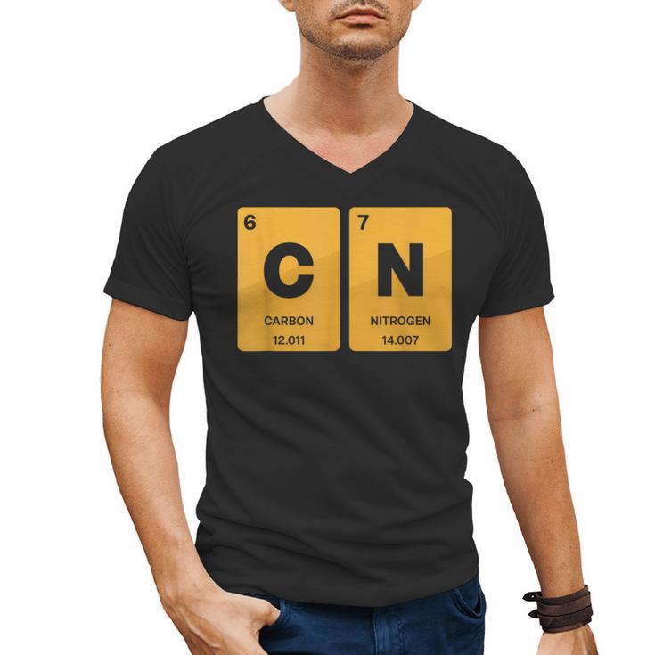 67 Meme Teacher Science Periodic Table Retro Vintage Men's V-Neck T-Shirt