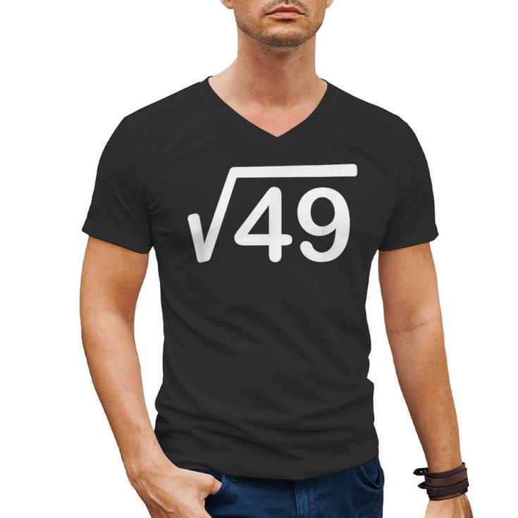 67 Six Seven Meme Square Root Couple Matching Teacher Men's V-Neck T-Shirt