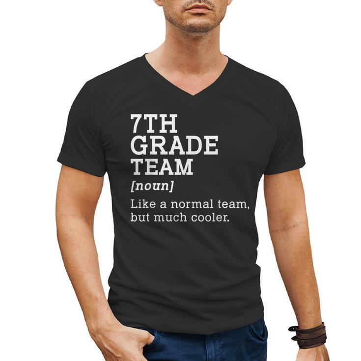 7th Grade Team Back To School Teacher Seventh Grade Team Men's V-Neck T-Shirt