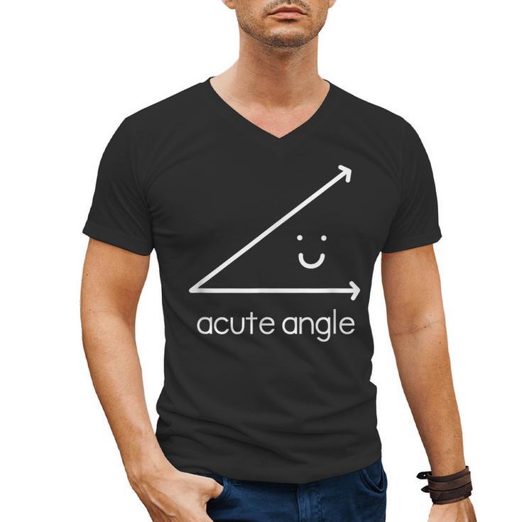 Acute Angle Cute Math Teacher Men's V-Neck T-Shirt