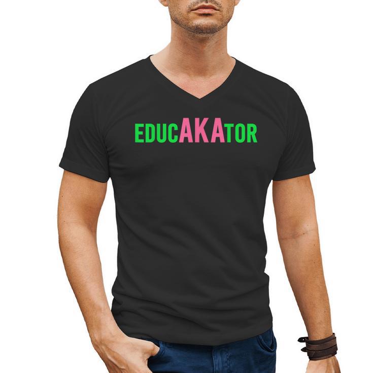 Aka Educator Educators & Teacher Crew School Squad Men's V-Neck T-Shirt