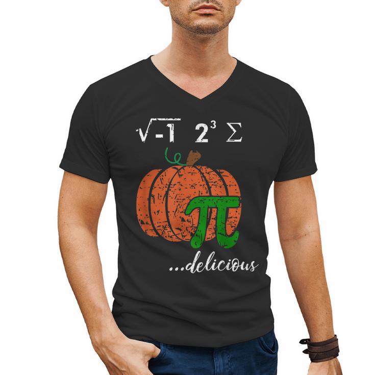 I Ate Some Pumpkin Pi Pie Math Teacher Halloween For Men Women Kids Men's V-Neck T-Shirt