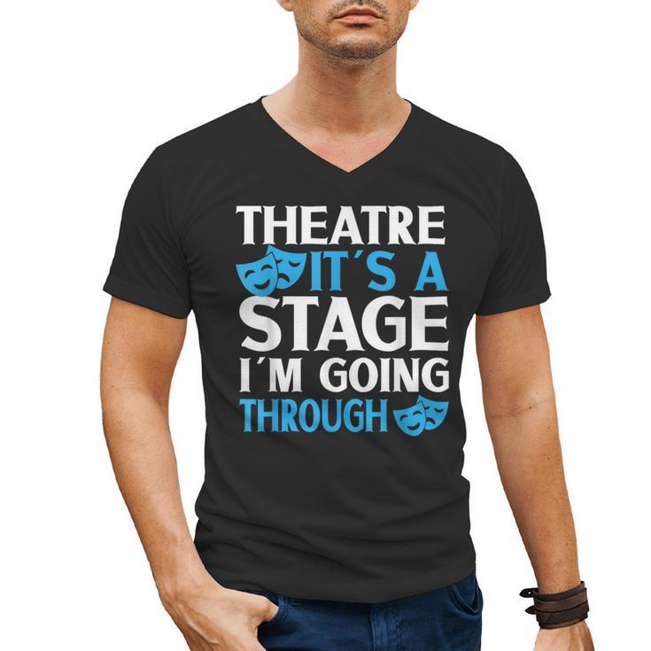 Theater Teacher Drama Teacher Theater Nerd Actor Men Women Kids Men's V-Neck T-Shirt