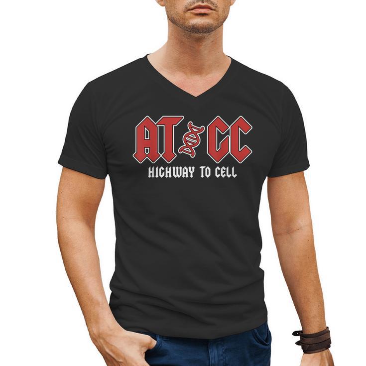 ATGC Teacher Student Biology Men's V-Neck T-Shirt