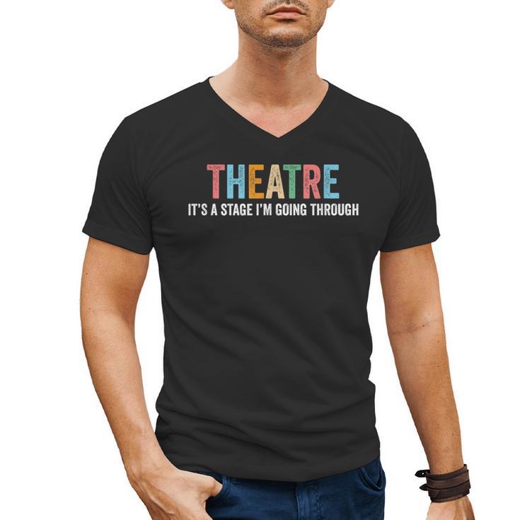 Theatre Drama Teacher Stage Play Broadway Theatre Men's V-Neck T-Shirt