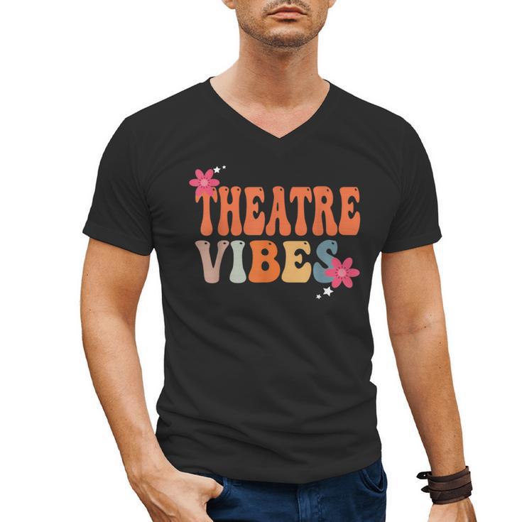Theatre Vibes Teacher Man Women Youth Auditorium Concert Tee Men's V-Neck T-Shirt