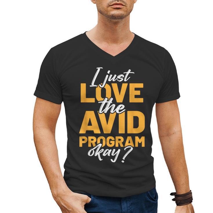 AVID Team Appreciation Essentials AVID Program Teacher Men's V-Neck T-Shirt