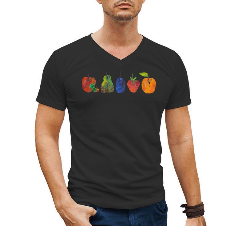 Back To School Cute Hungry Lover Fruits Teacher Men's V-Neck T-Shirt