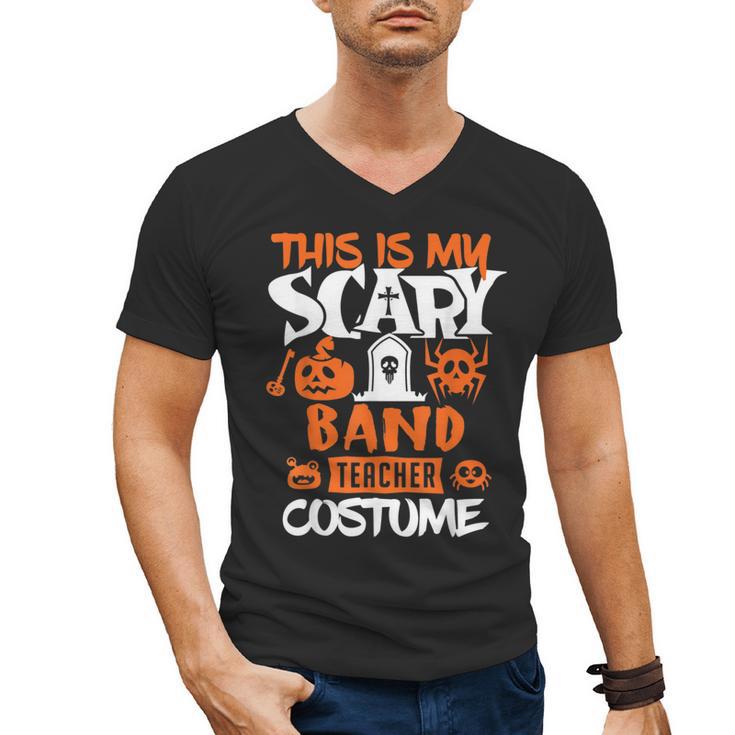 Band Teacher Halloween Shirt Costume School Marching Band For Men Women Men's V-Neck T-Shirt