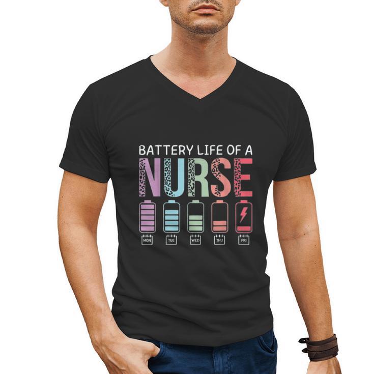 Battery Life Of A Nurse School Teacher Appreciation Men's V-Neck T-Shirt, trending gift Battery Life Of A Nurse School Teacher Appreciation Men's V-Neck T-Shirt, trending gift