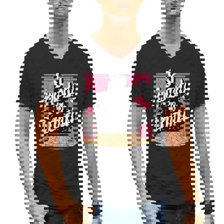 Best Theatre Art For Men Women Musical Drama Teacher Theater Men&#x27;s V-Neck T-Shirt