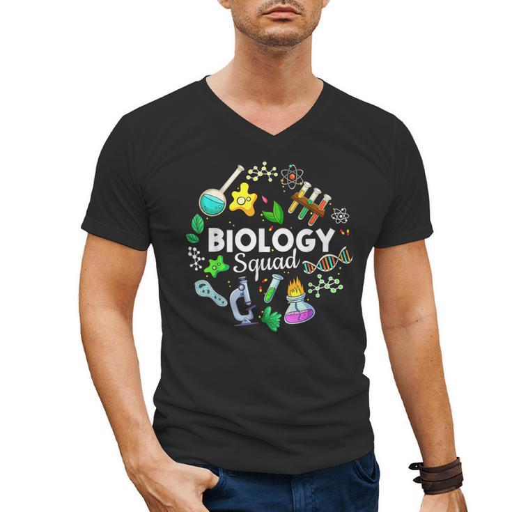 Biology Squad Science Teacher Student Biologist Men's V-Neck T-Shirt