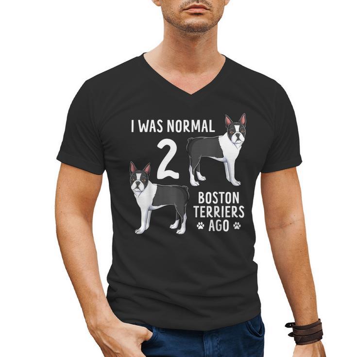 Boston Terrier Humor Bostie Dog Lover For Men Women Kids Men's V-Neck T-Shirt