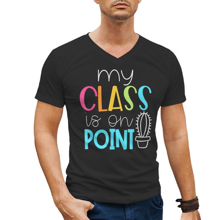 Cactus Teacher Shirt Cute Teacher Shirt Men's V-Neck T-Shirt