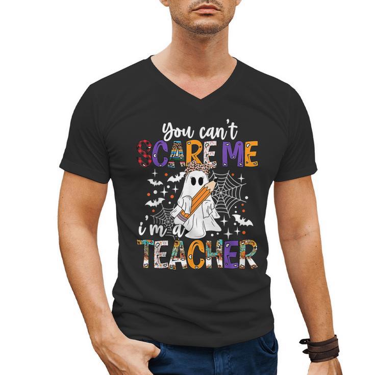 You Can't Scare Me I'm A Teacher Halloween Costume Men's V-Neck T-Shirt