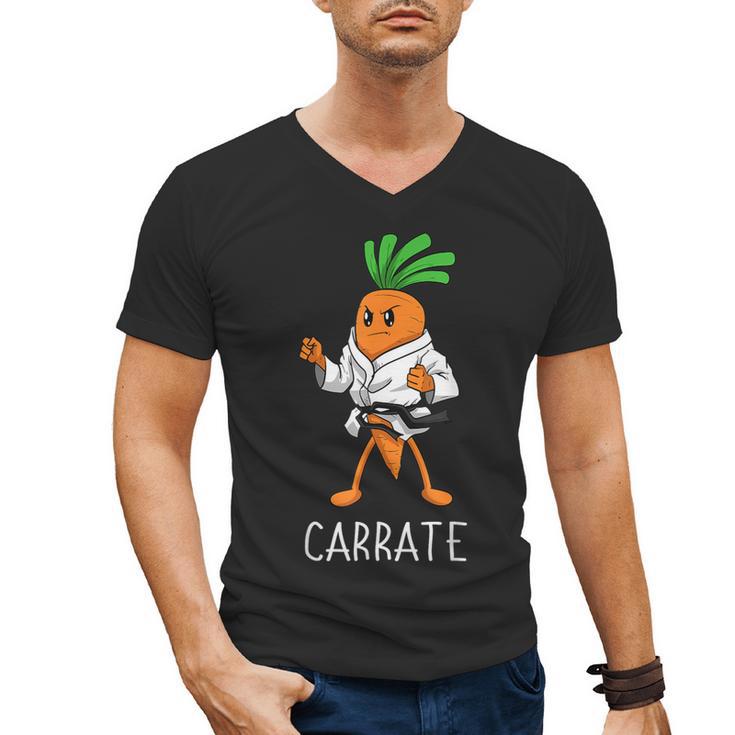 Carrate Karate Carrot Student Teacher Trainee Trainor Men's V-Neck T-Shirt