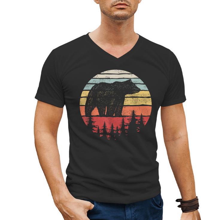 Catch Some Rays Vintage Retro Grizzly Bear Men's V-Neck T-Shirt